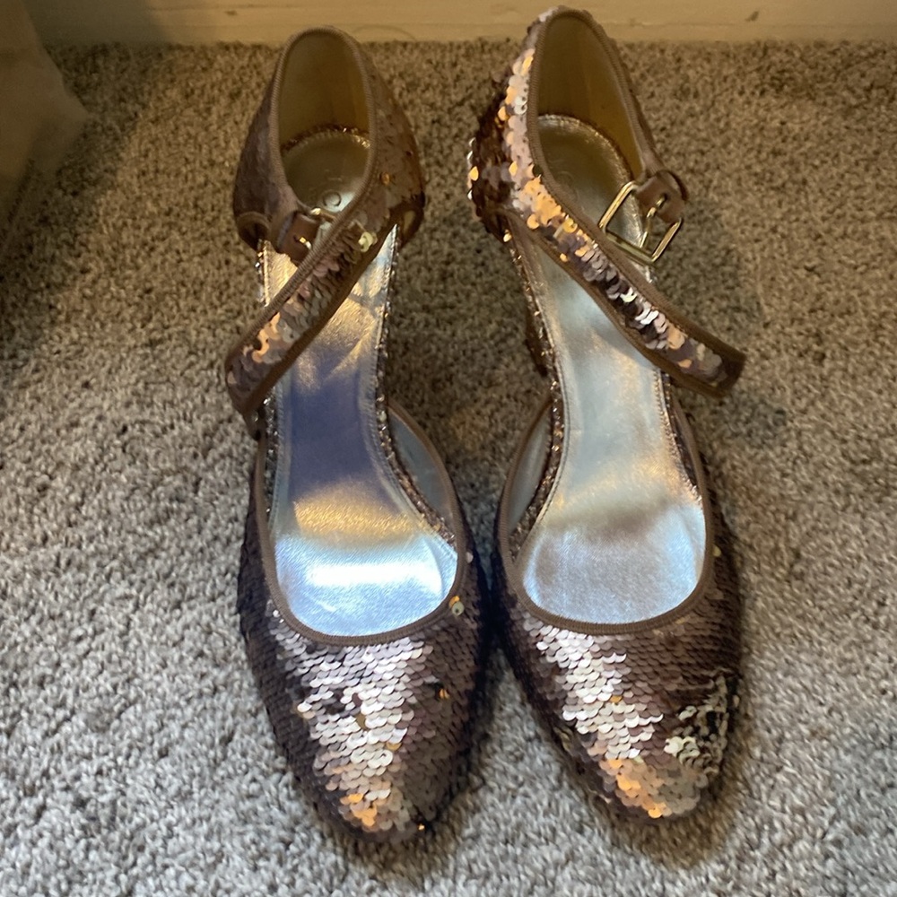 J. Crew Collection Sequin Heels Nib - image 3